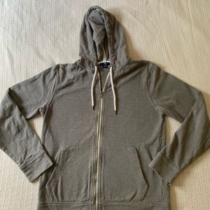 Gray Gap Zip Up Cotton Hoodie Sz S